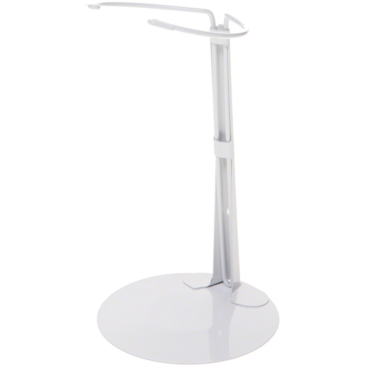 Kaiser 2701 White Adjustable Doll Stand, fits 12 to 17 inch Chubby Waisted Dolls or Bears, waist width adjusts from 3.75 to 4 inches